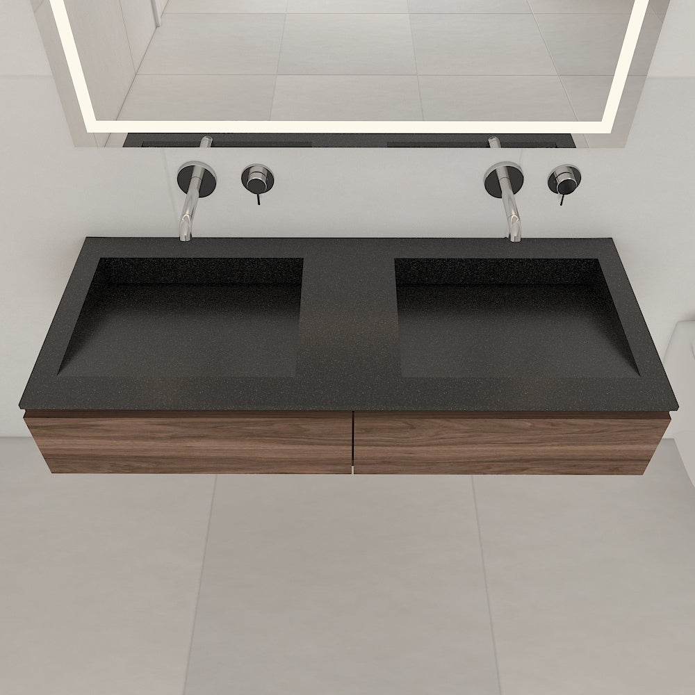Fortuna Prestige – Vasque Double à Encastrer en Corian®