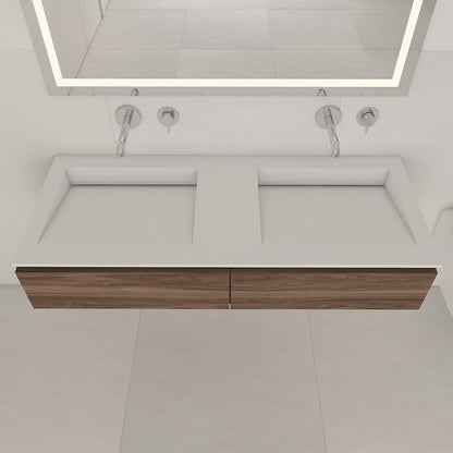 Fortuna Prestige – Vasque Double à Encastrer en Corian®