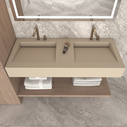 Fortuna Prestige Edge - Vasque Double Suspendue en Corian®