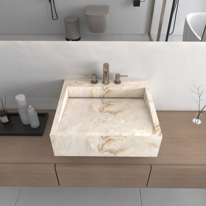 Fortuna Essence Edge - Vasque Suspendue | Format Mini en Corian®