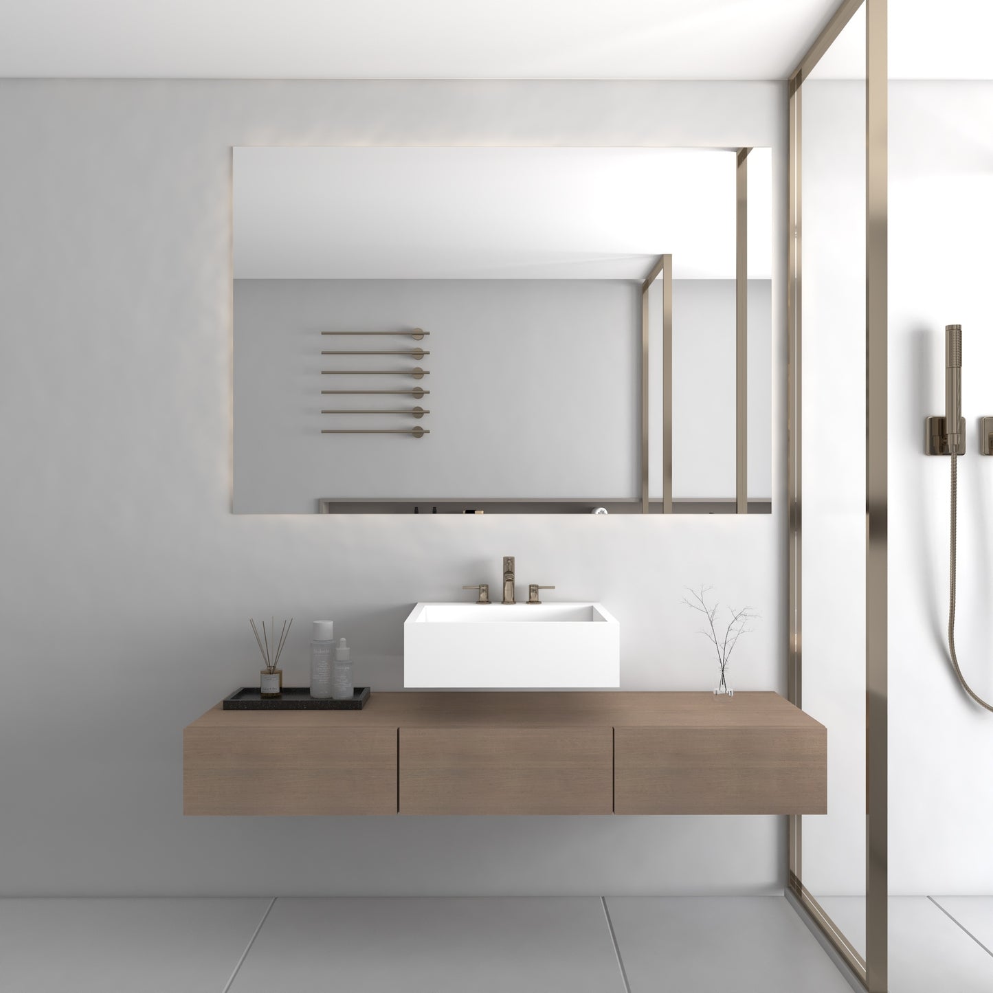 Fortuna Essence Edge - Vasque Suspendue | Format Mini en Corian®