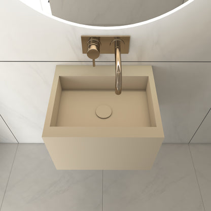 Juno Essence Deep - Lavatório Suspenso | Tamanho Mini em Corian®