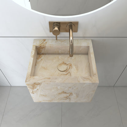 Juno Essence Deep - Lavatório Suspenso | Tamanho Mini em Corian®