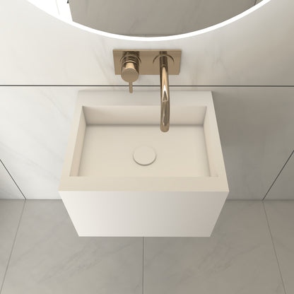 Juno Essence Deep - Lavatório Suspenso | Tamanho Mini em Corian®