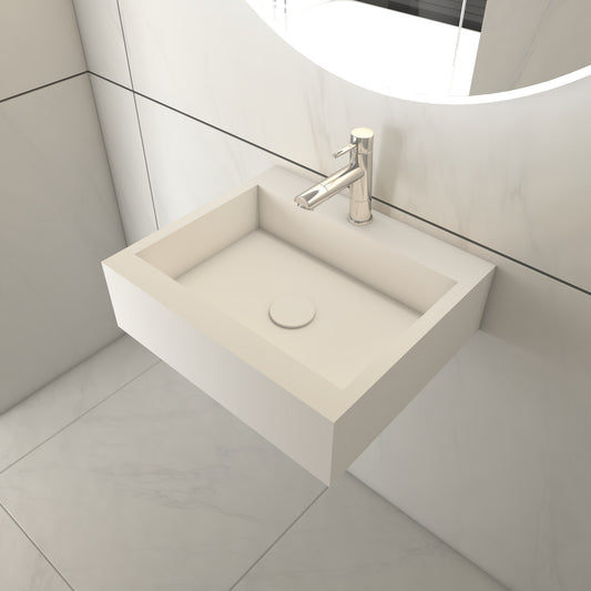 Juno Essence Edge - Lavatório Suspenso | Tamanho Mini em Corian®