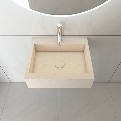 Juno Essence Edge - Lavatório Suspenso | Tamanho Mini em Corian®