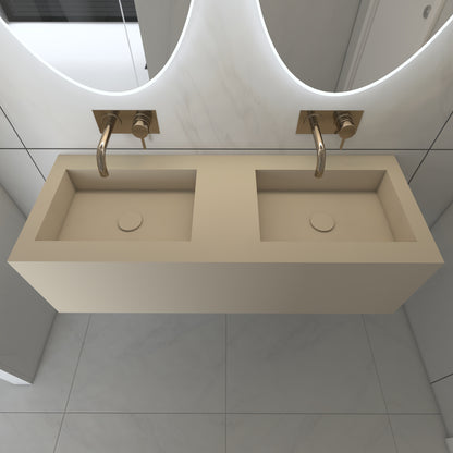 Juno Prestige Deep - Lavatório Duplo Suspenso em Corian®