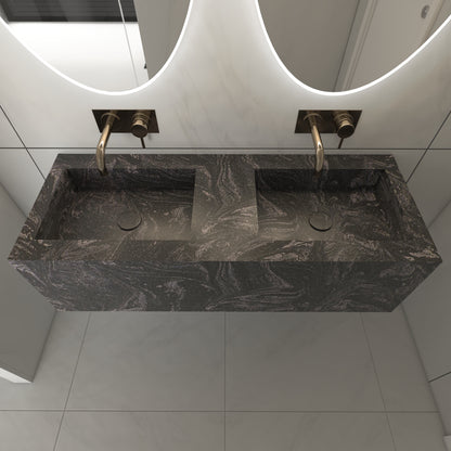 Juno Prestige Deep - Lavatório Duplo Suspenso em Corian®