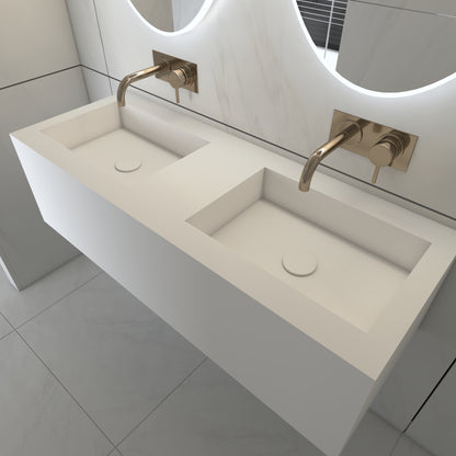Juno Prestige Deep - Lavatório Duplo Suspenso em Corian®