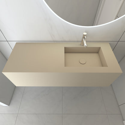 Juno Prestige Deep - Lavatório Simples Suspenso em Corian®