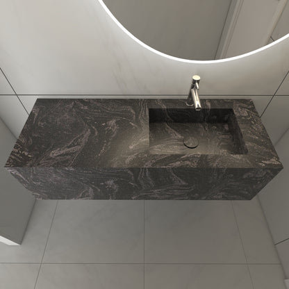 Juno Prestige Deep - Lavatório Simples Suspenso em Corian®