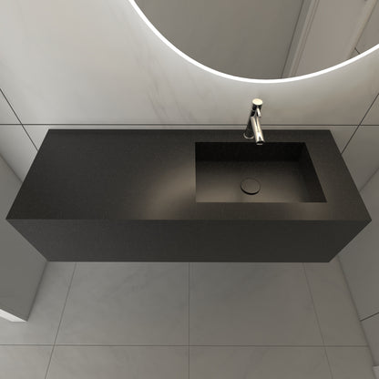 Juno Prestige Deep - Lavatório Simples Suspenso em Corian®