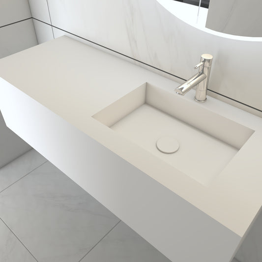 Juno Prestige Deep - Lavatório Simples Suspenso em Corian®
