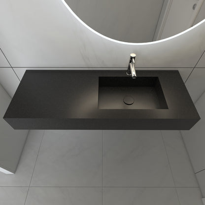 Juno Prestige Edge - Lavatório Simples Suspenso em Corian® 