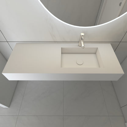 Juno Prestige Edge - Lavatório Simples Suspenso em Corian® 