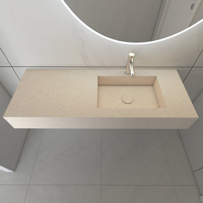 Juno Prestige Edge - Lavatório Simples Suspenso em Corian® 
