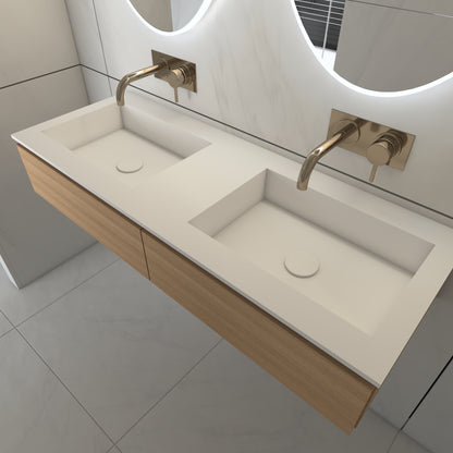 Juno Prestige - Lavatório Duplo de Encastre em Corian®