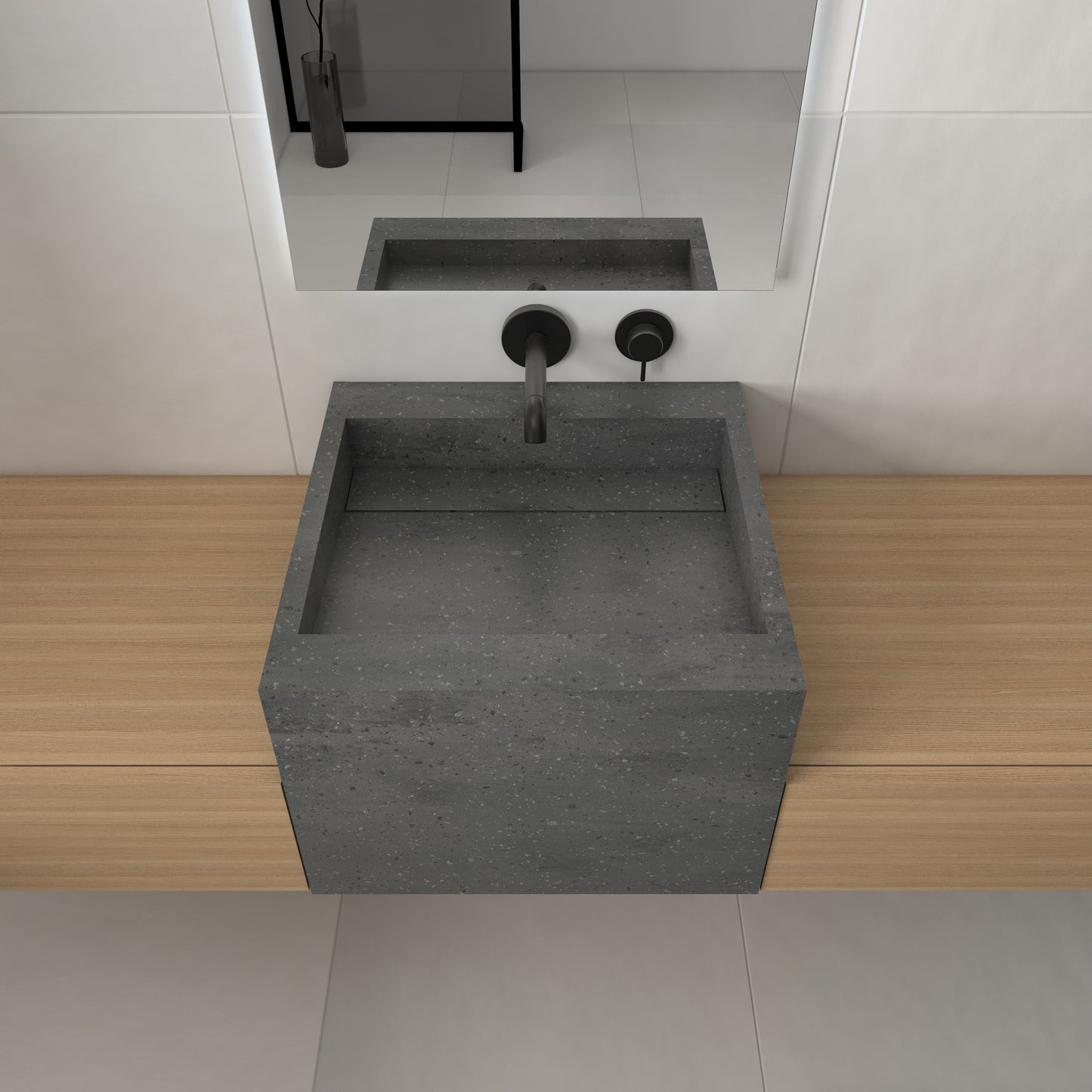 Júpiter Essence Deep - Lavatório Suspenso | Tamanho Mini em Corian®