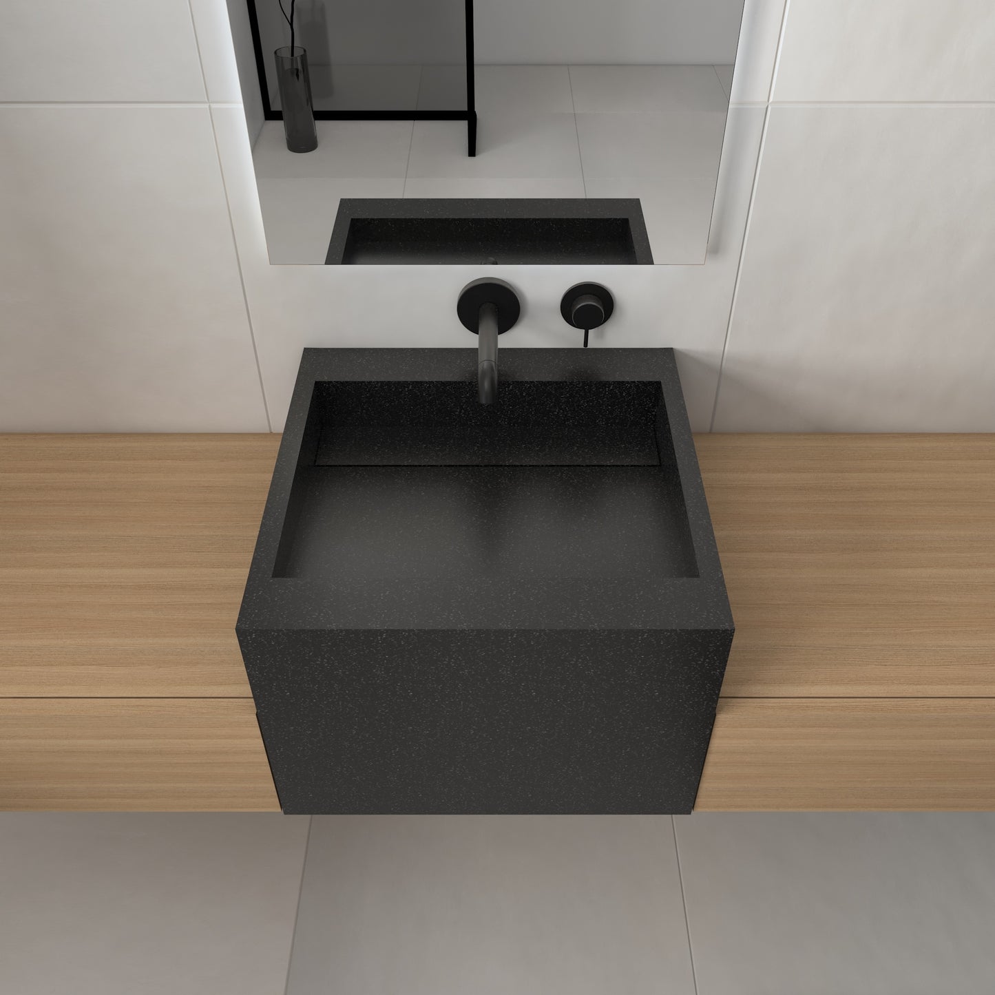 Júpiter Essence Deep - Lavatório Suspenso | Tamanho Mini em Corian®