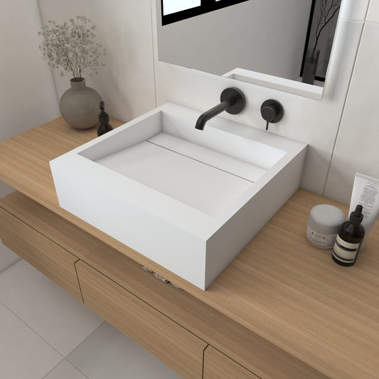 Júpiter Essence Edge - Lavatório Suspenso | Tamanho Mini em Corian®