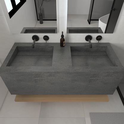 Júpiter Prestige Deep - Lavatório Duplo Suspenso em Corian®