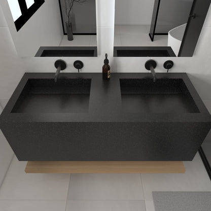 Júpiter Prestige Deep - Lavatório Duplo Suspenso em Corian®