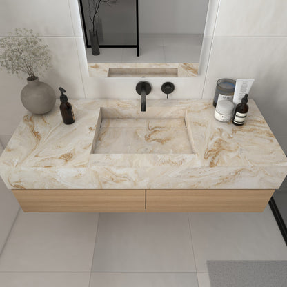 Júpiter Prestige Edge - Lavatório Simples Suspenso em Corian®