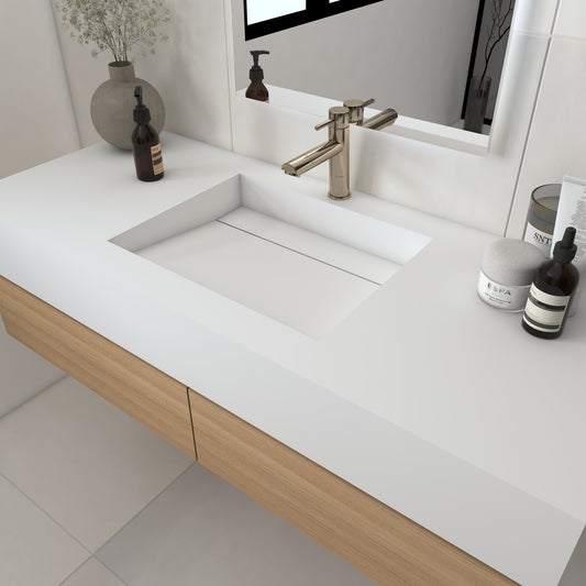 Júpiter Prestige Edge - Lavatório Simples Suspenso em Corian®
