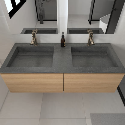 Júpiter Prestige - Lavatório Duplo Suspenso em Corian®