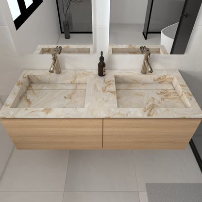 Júpiter Prestige - Lavatório Duplo Suspenso em Corian®