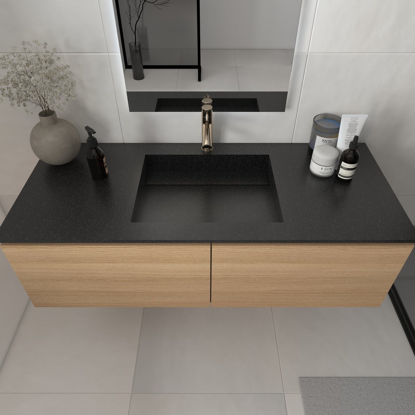 Júpiter Prestige - Lavatório Simples de Encastre em Corian®