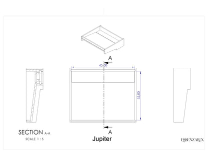 Jupiter Prestige Corian® Double Vanity Top
