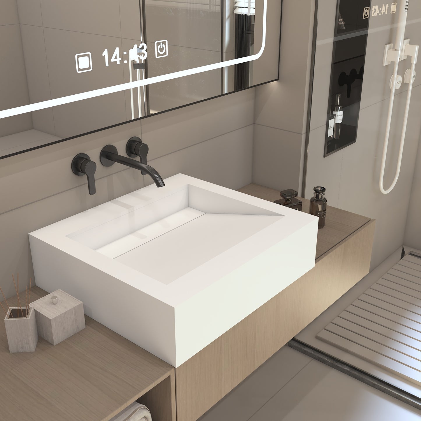 Nemesis Essence Edge - Vasque Suspendue | Format Mini en Corian®