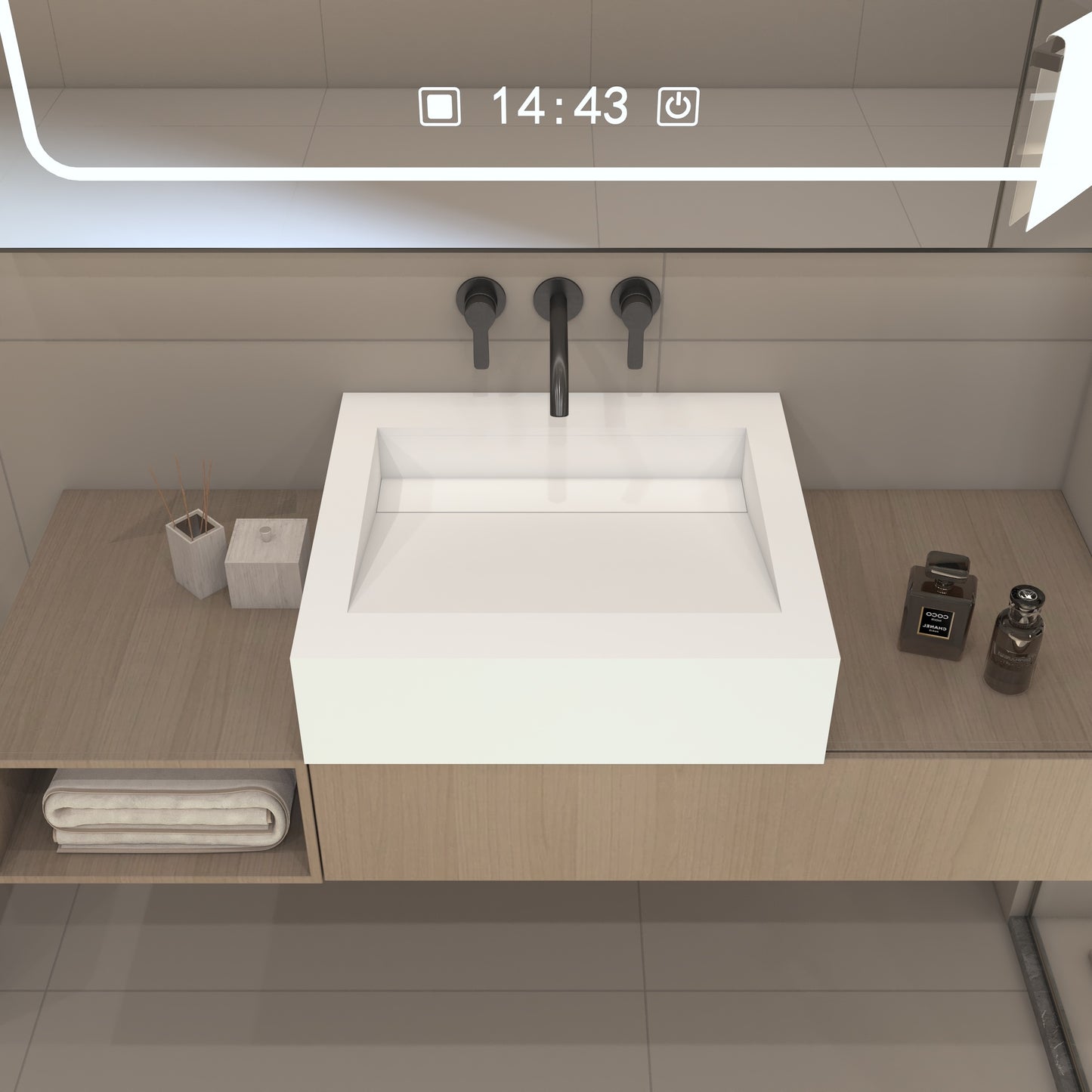 Nemesis Essence Edge - Vasque Suspendue | Format Mini en Corian®