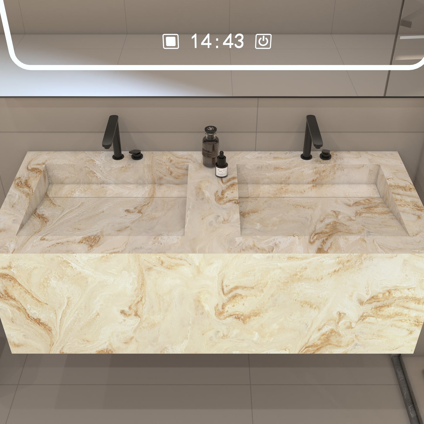 Nemesis Prestige Deep - Vasque Double Suspendue en Corian®