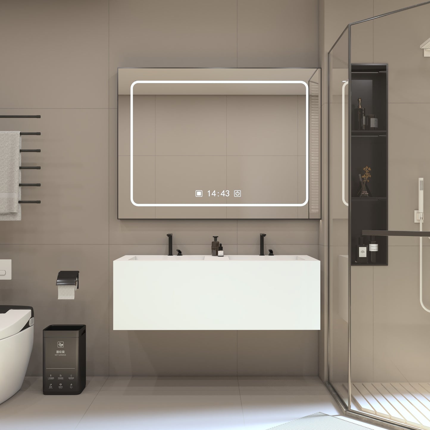 Nemesis Prestige Deep - Vasque Double Suspendue en Corian®