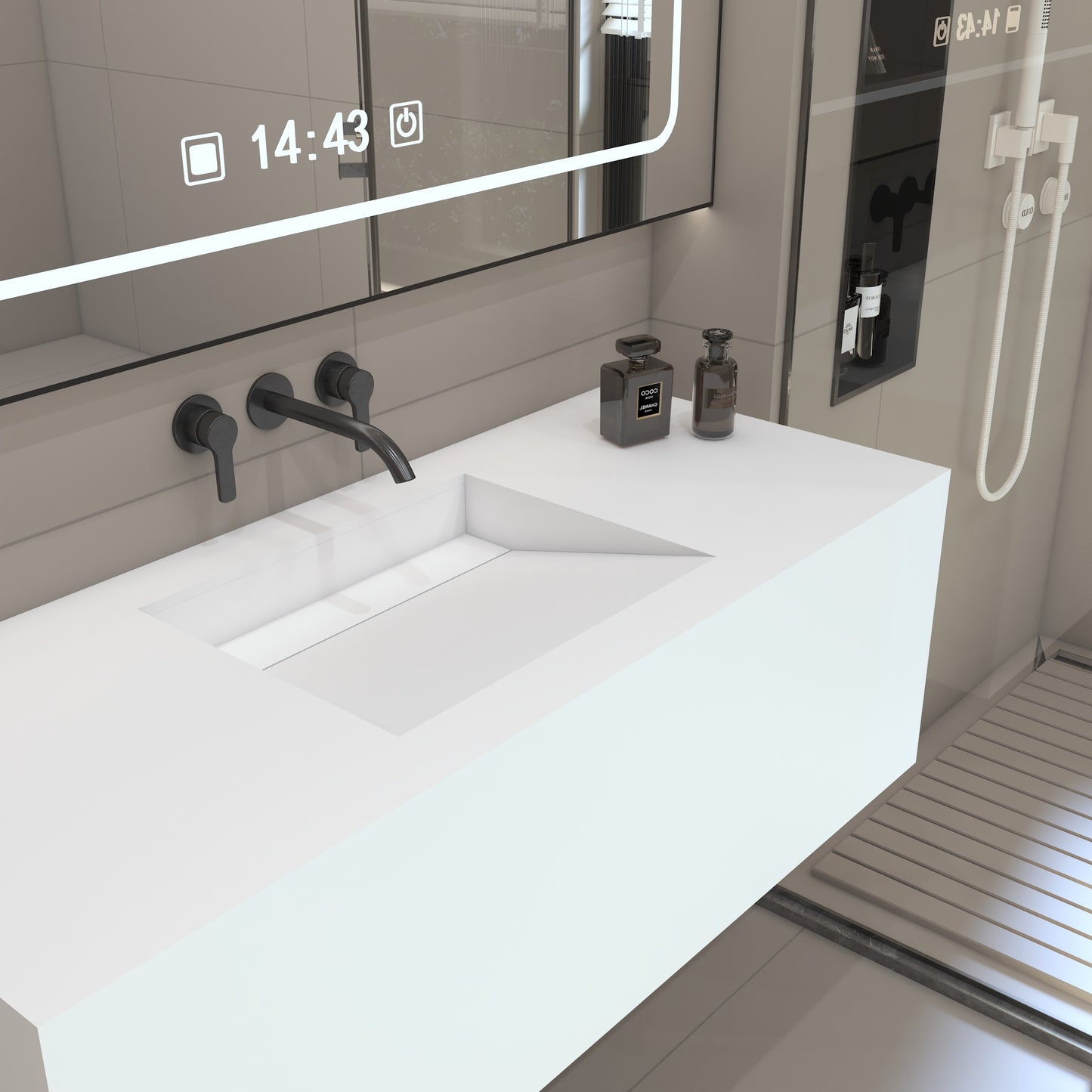 Nemesis Prestige Deep - Vasque Simple Suspendue en Corian®