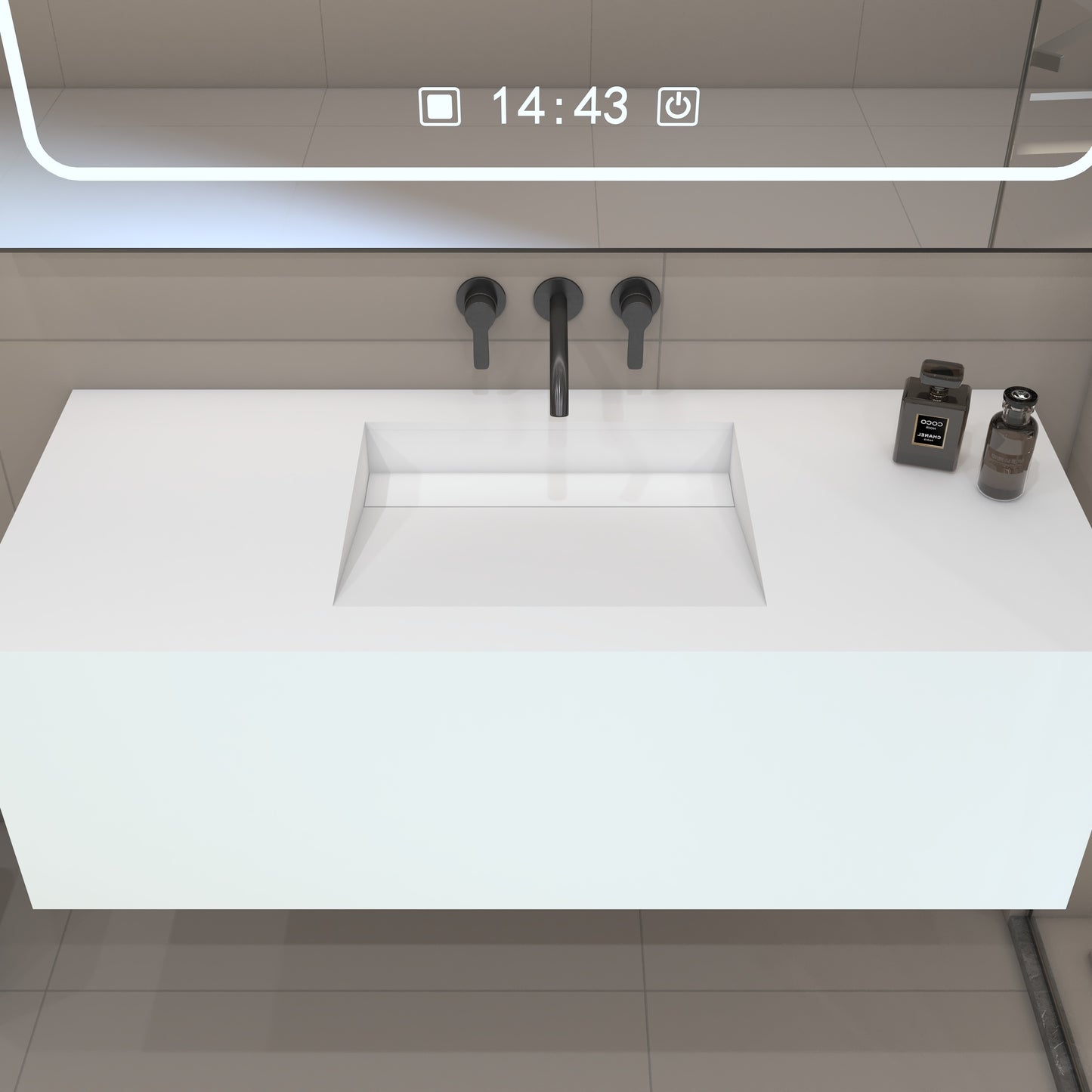Nemesis Prestige Deep - Vasque Simple Suspendue en Corian®