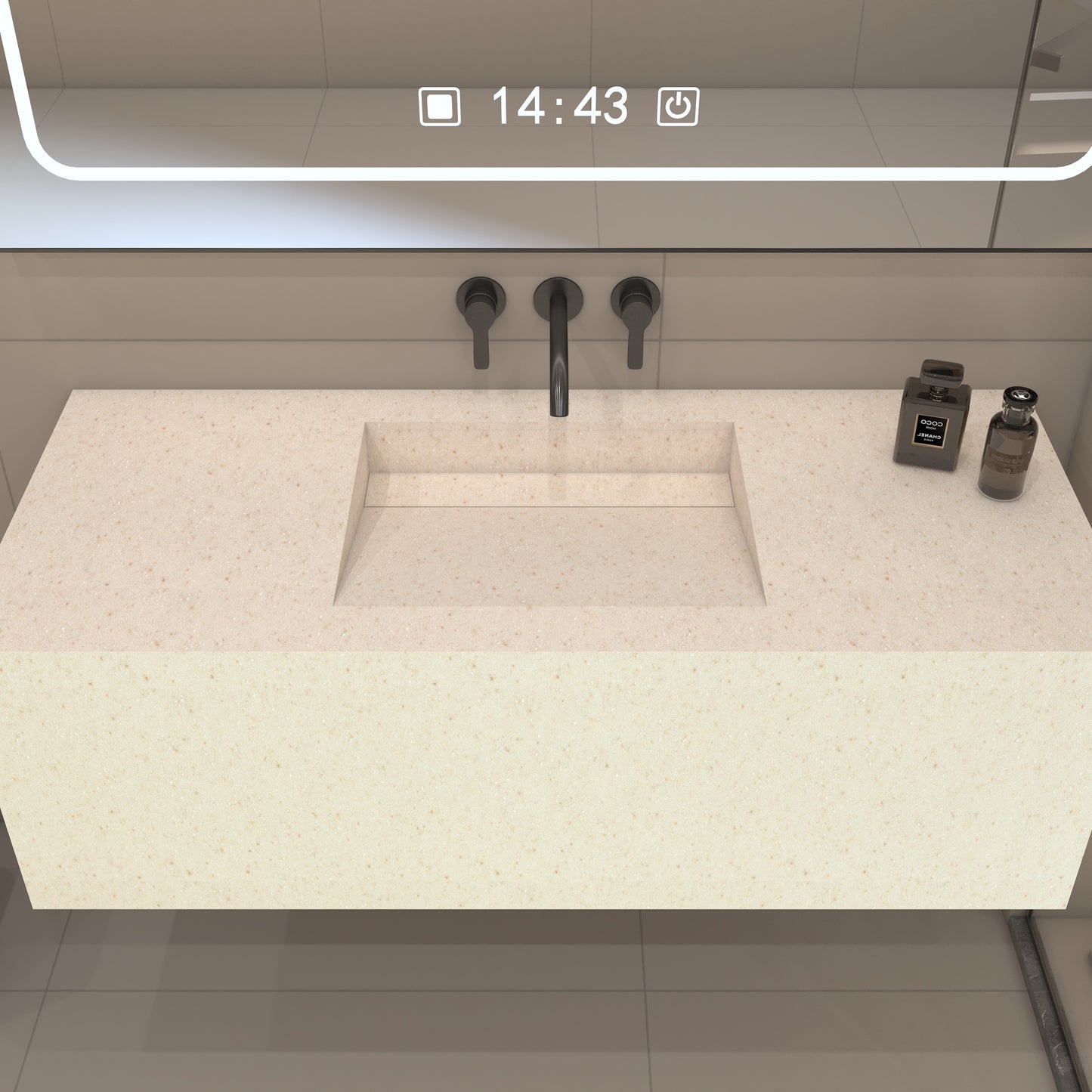 Nemesis Prestige Deep - Vasque Simple Suspendue en Corian®