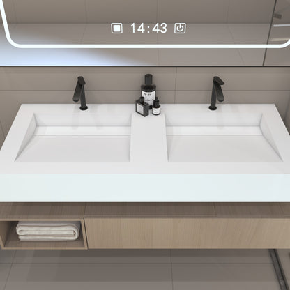 Nemesis Prestige Edge - Vasque Double Suspendue en Corian®