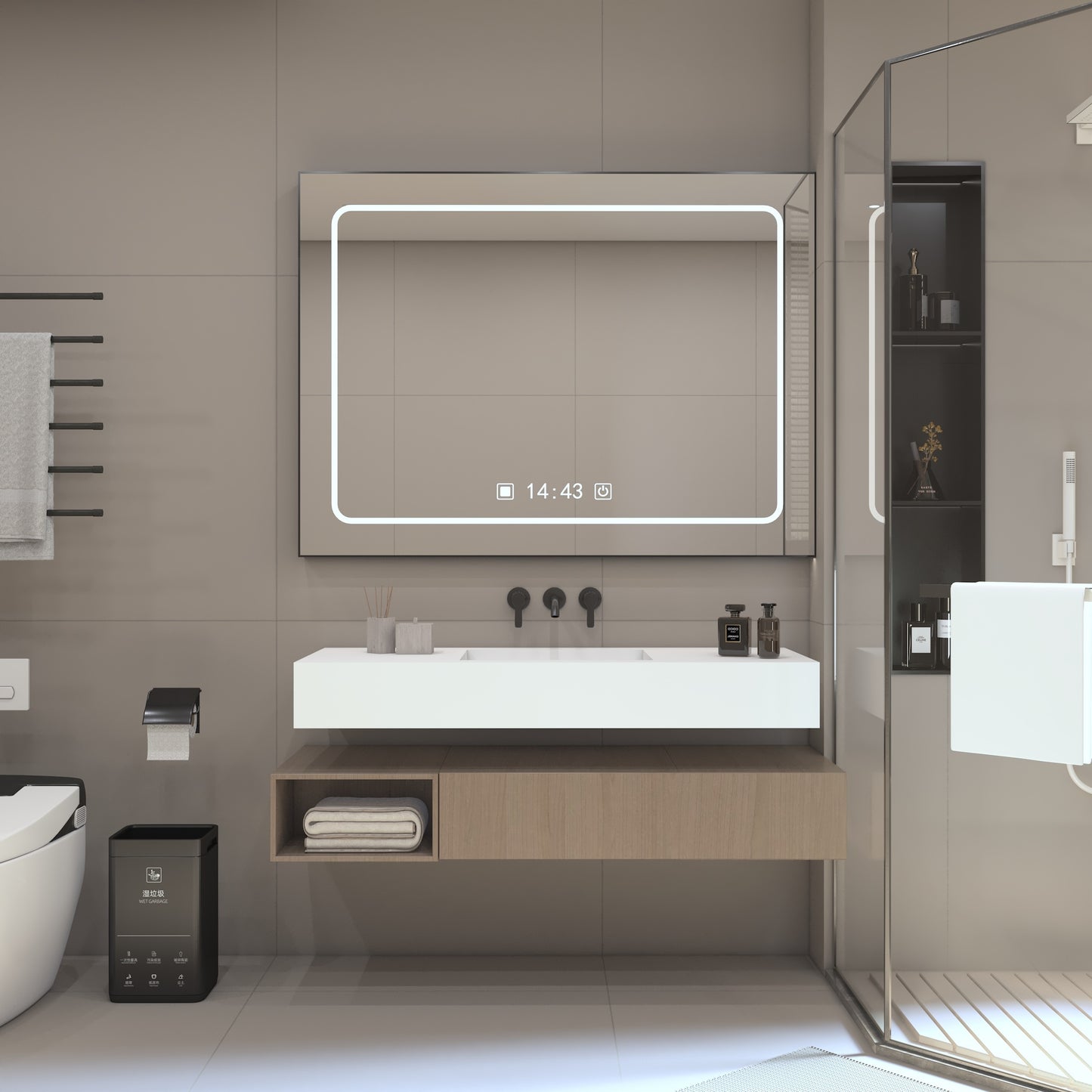 Nemesis Prestige Edge - Vasque Simple Suspendue en Corian®