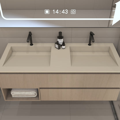 Nemesis Prestige – Vasque Double à Encastrer en Corian®