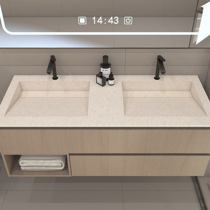 Nemesis Prestige – Vasque Double à Encastrer en Corian®