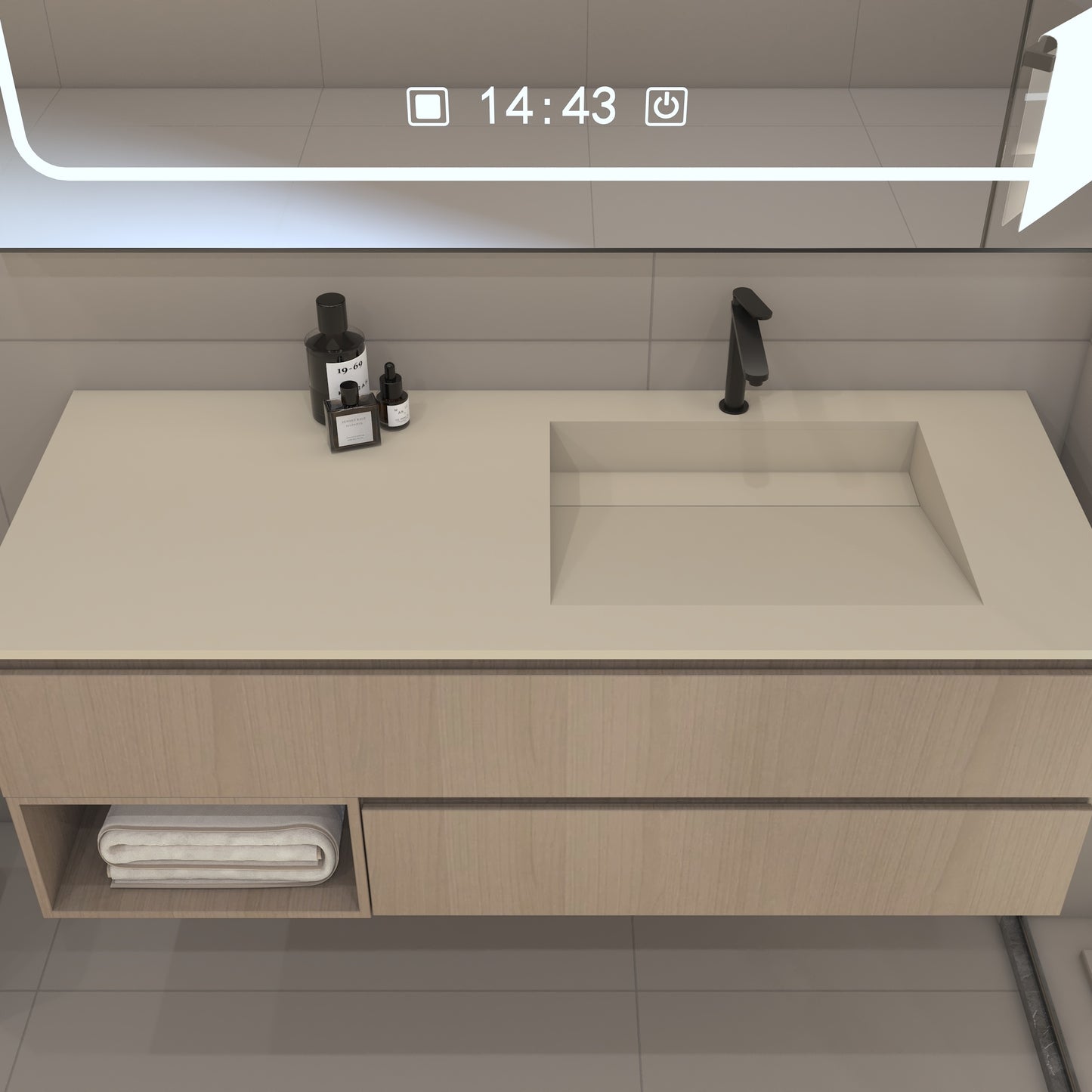 Nemesis Prestige – Vasque Simple à Encastrer en Corian®