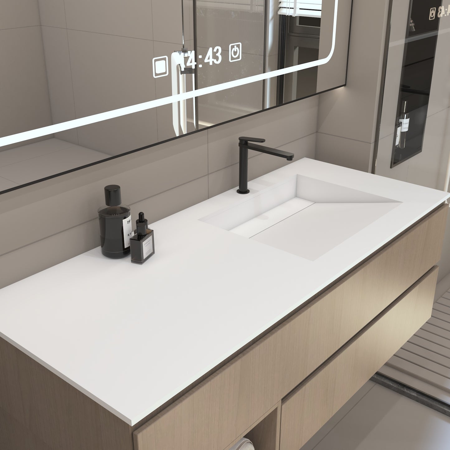 Nemesis Prestige – Vasque Simple à Encastrer en Corian®