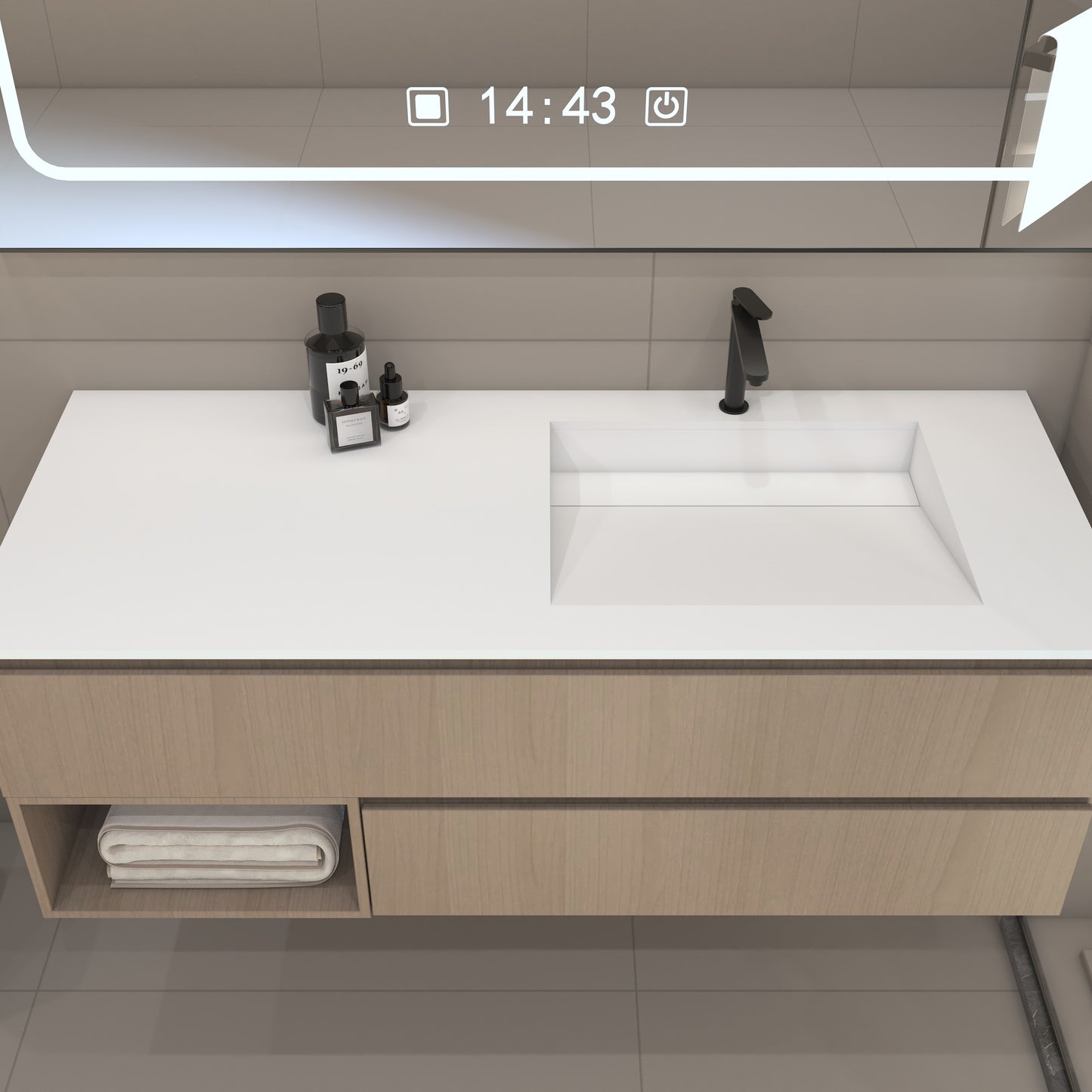 Nemesis Prestige – Vasque Simple à Encastrer en Corian®