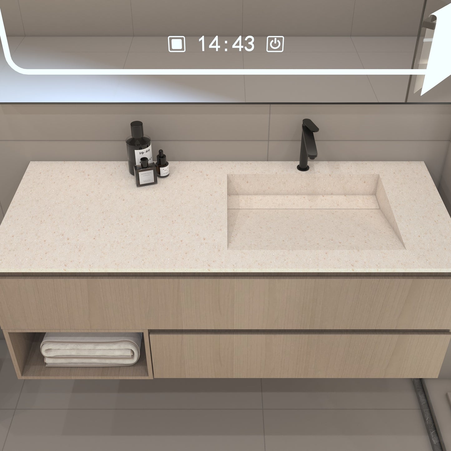 Nemesis Prestige – Vasque Simple à Encastrer en Corian®