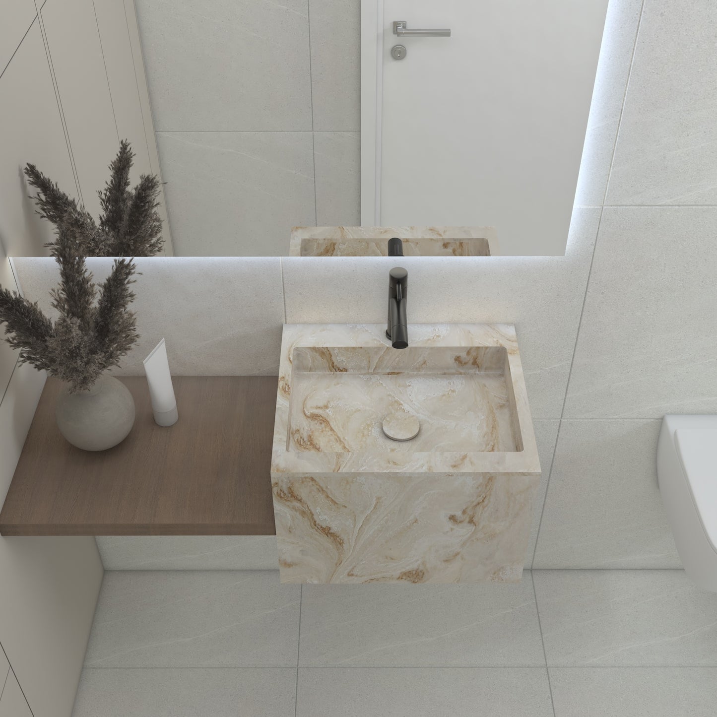 Neptune Essence Deep - Vasque Simple | Format Mini en Corian®