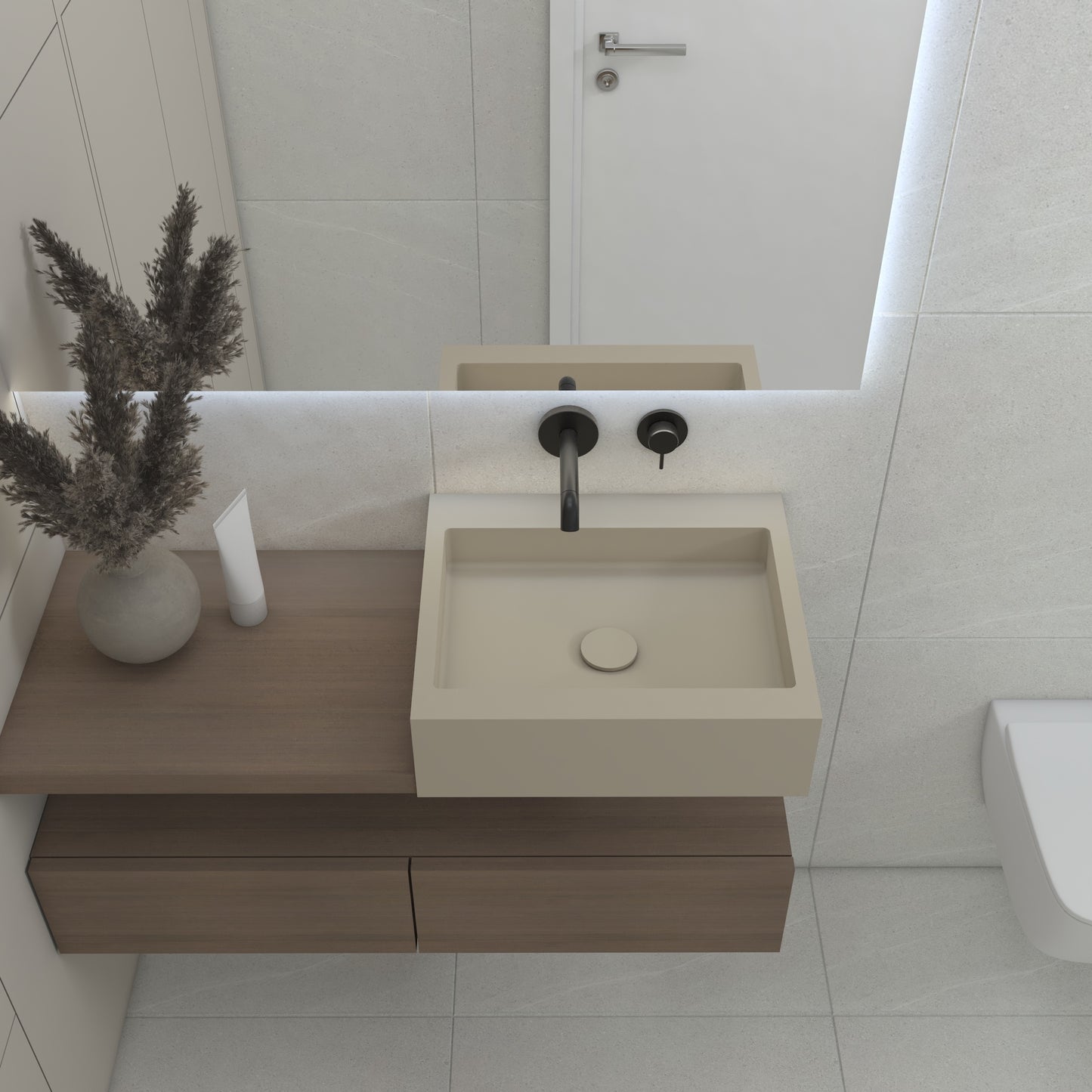 Neptune Essence Edge - Vasque Suspendue | Format Mini en Corian®