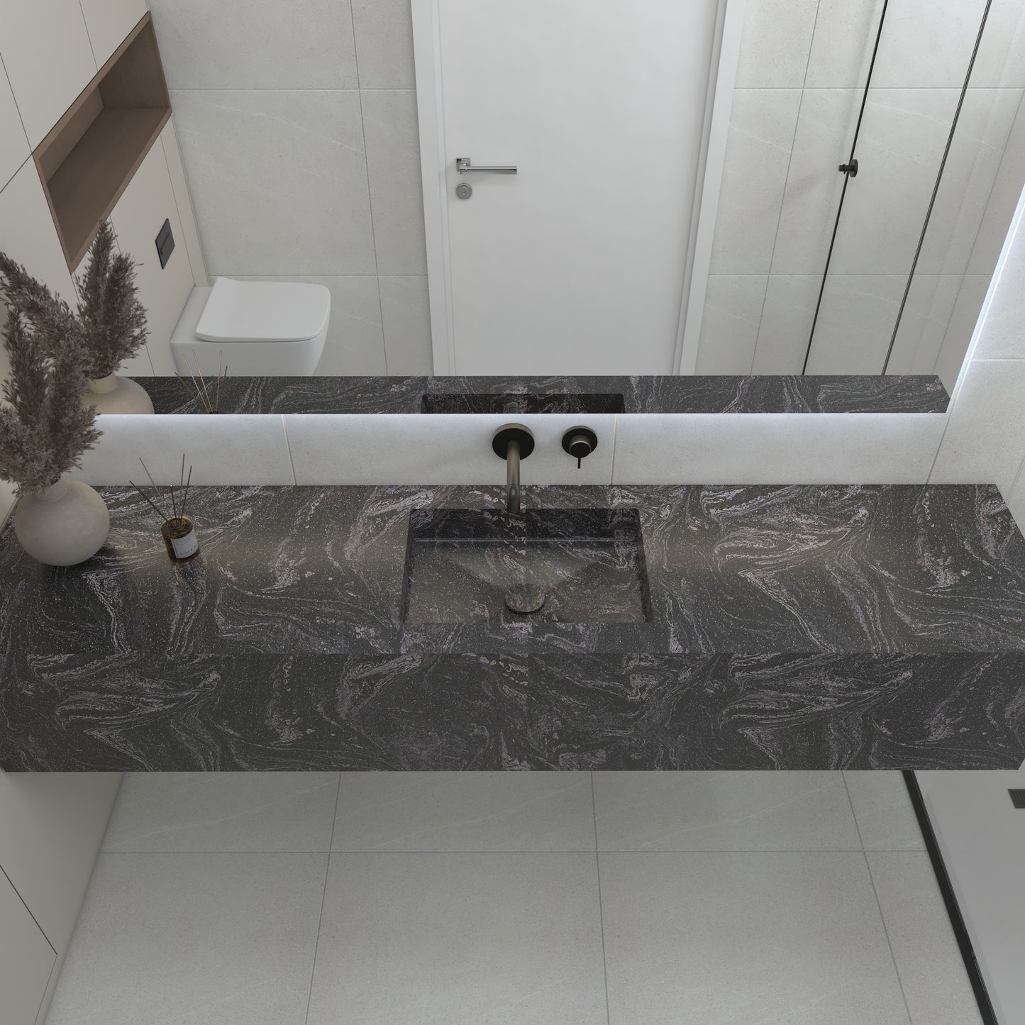 Neptune Prestige Deep - Vasque Simple Suspendue en Corian®